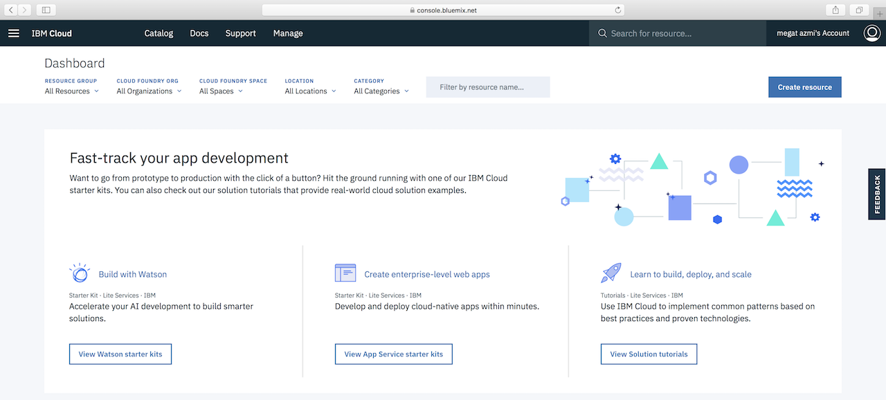 bluemix-dashboard